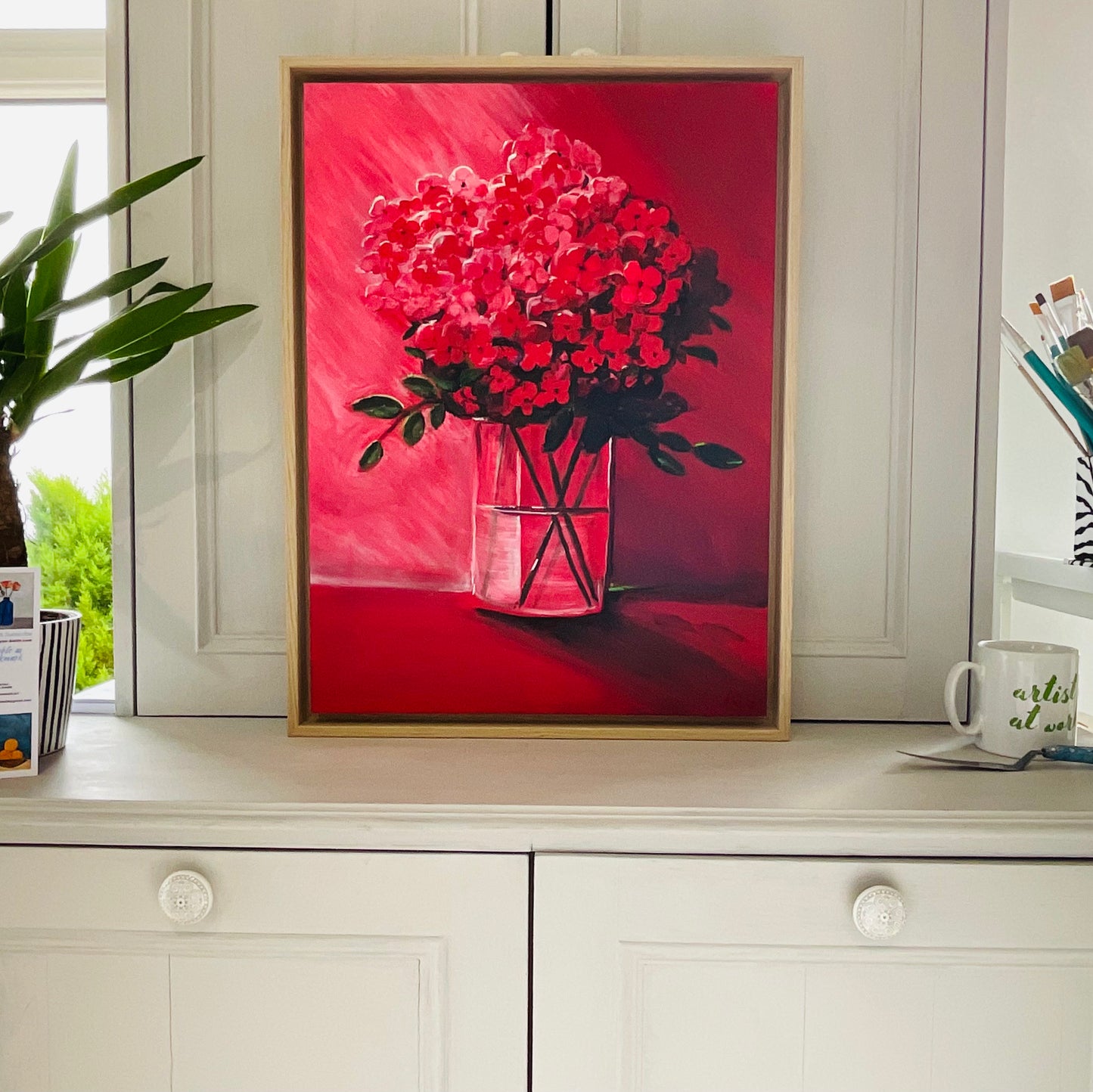 ‘Viva Magenta Flowers’ Still Life