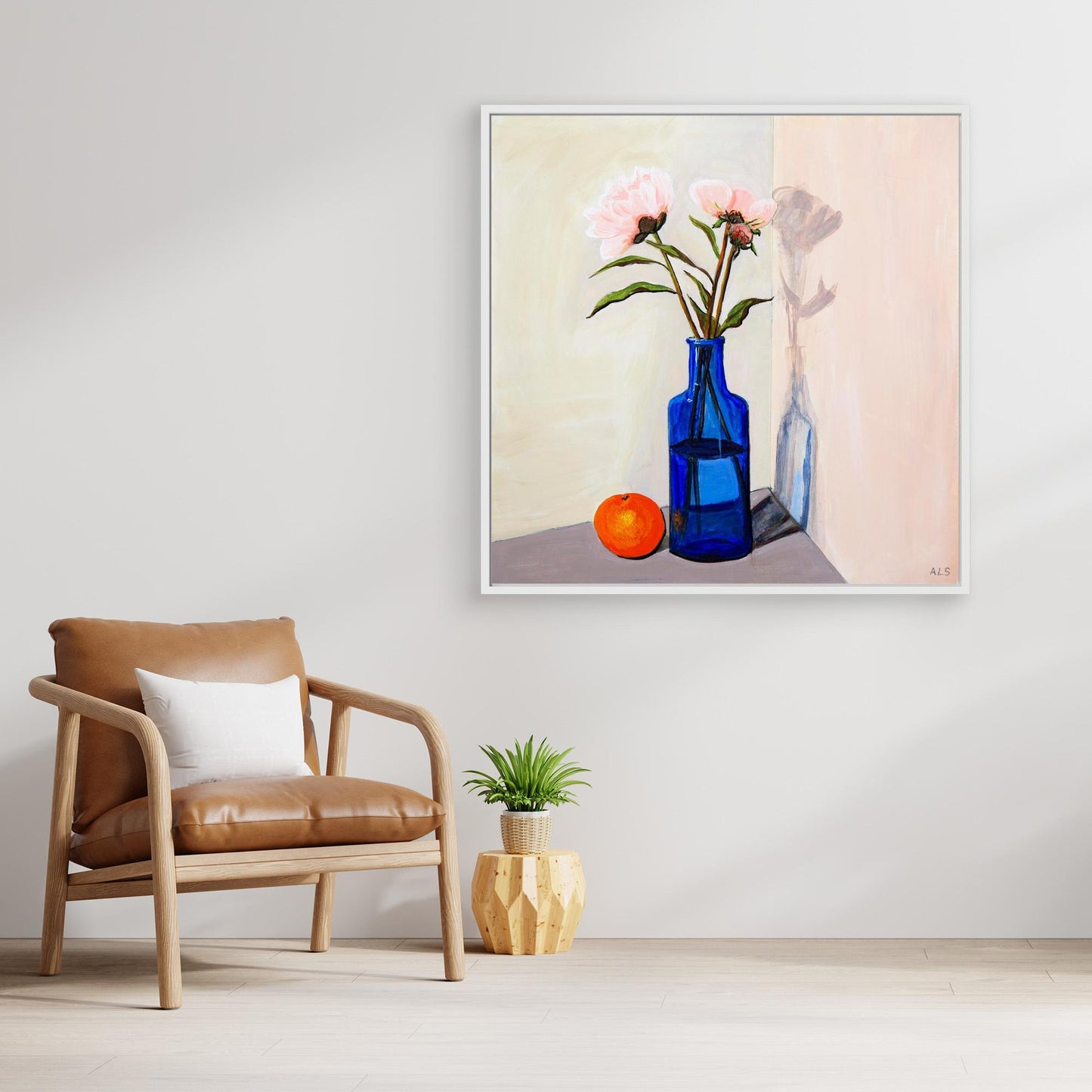 ‘Umbra Play’ Floral Still Life - Canvas Print