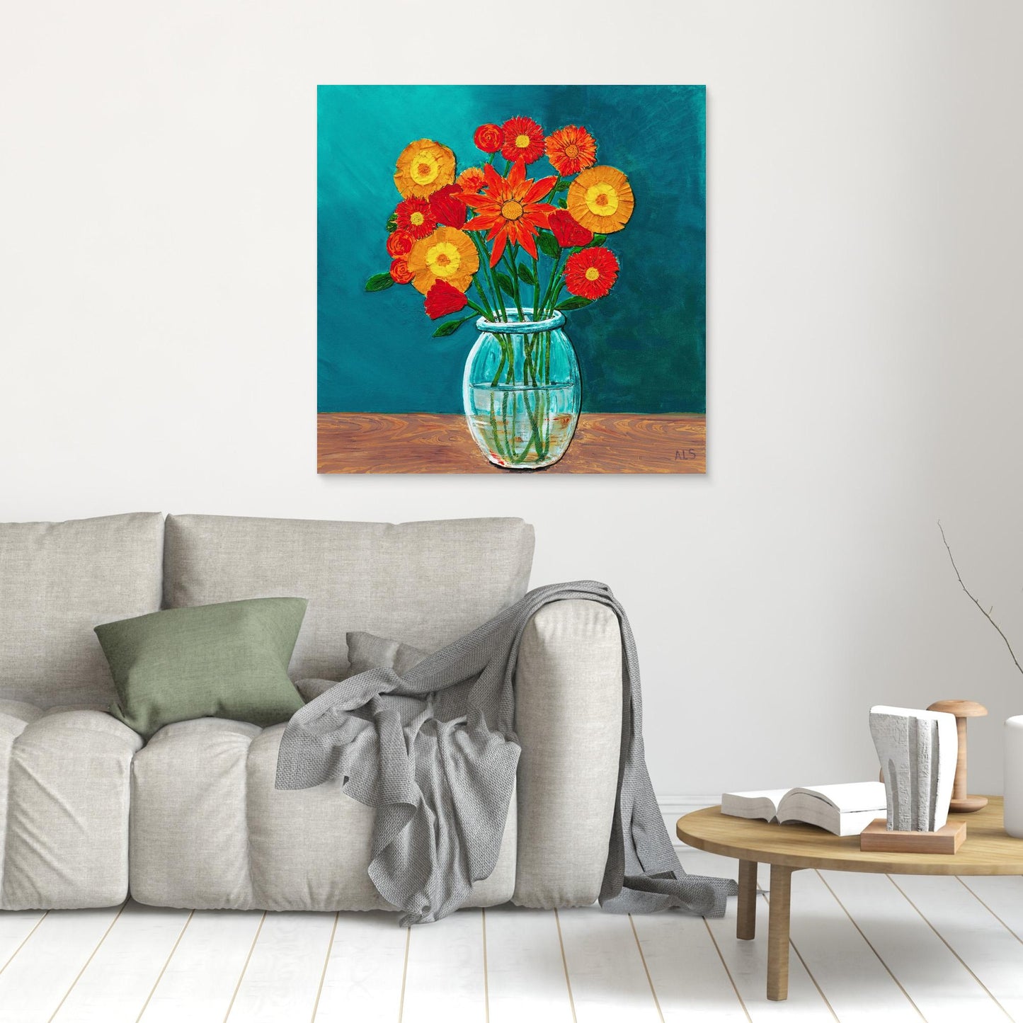 ‘Blooming Lovely’ Still Life - Canvas print