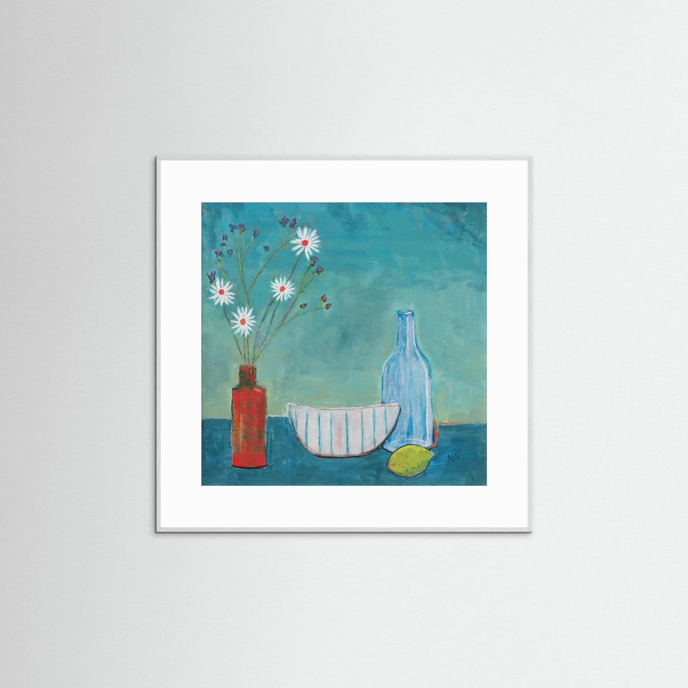 ‘Daisy’s & Violets’ Still Life  - Fine art print