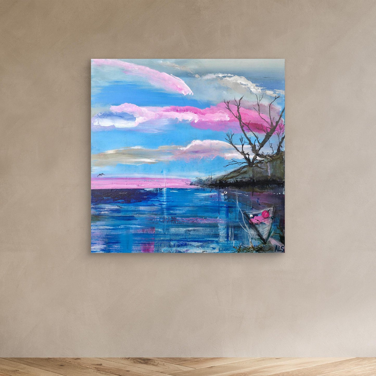 Cote Rose - Canvas print