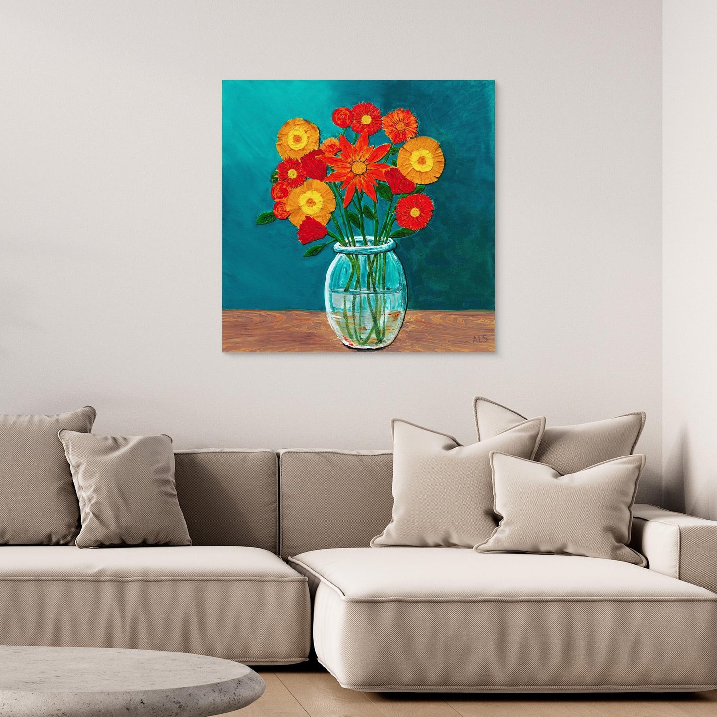 ‘Blooming Lovely’ Still Life - Canvas print