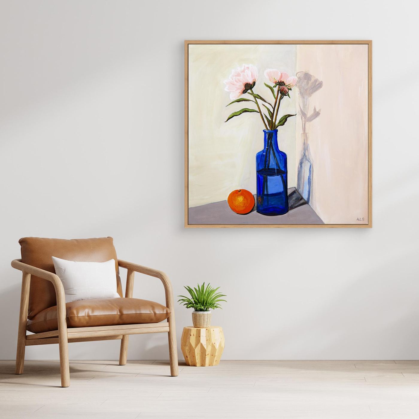 ‘Umbra Play’ Floral Still Life - Canvas Print