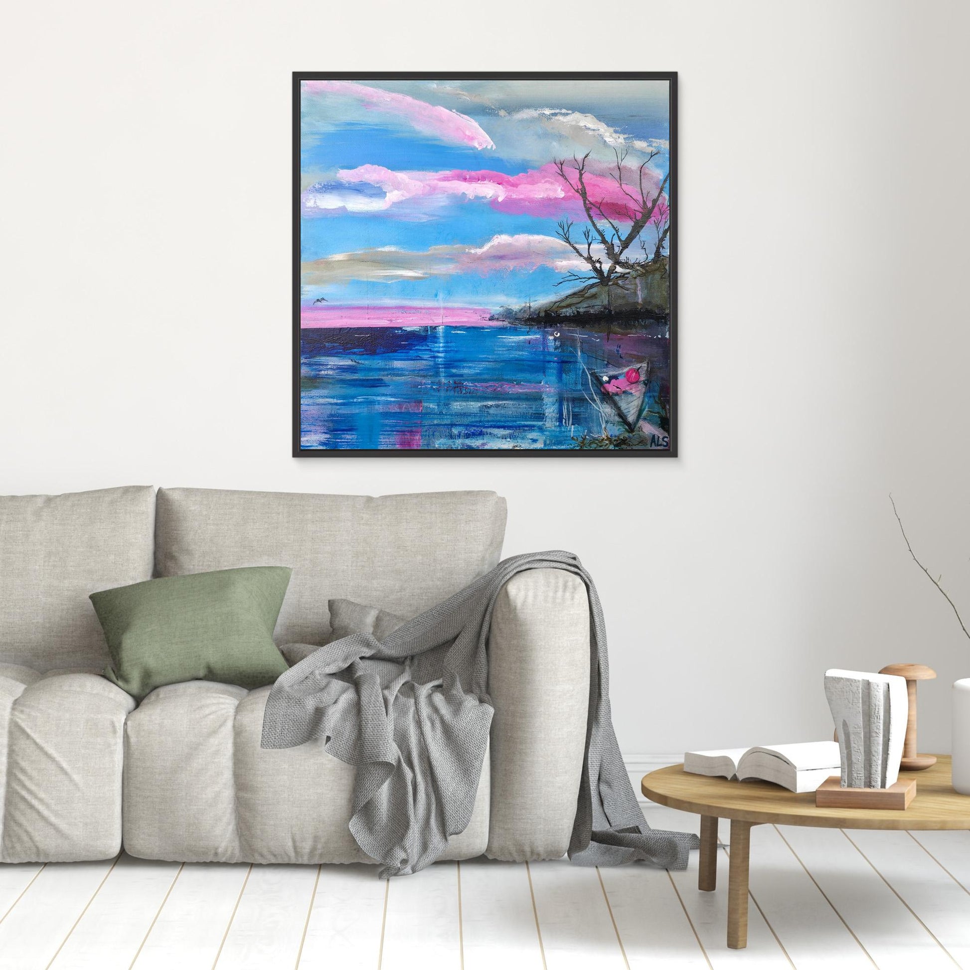 Cote Rose - Canvas print