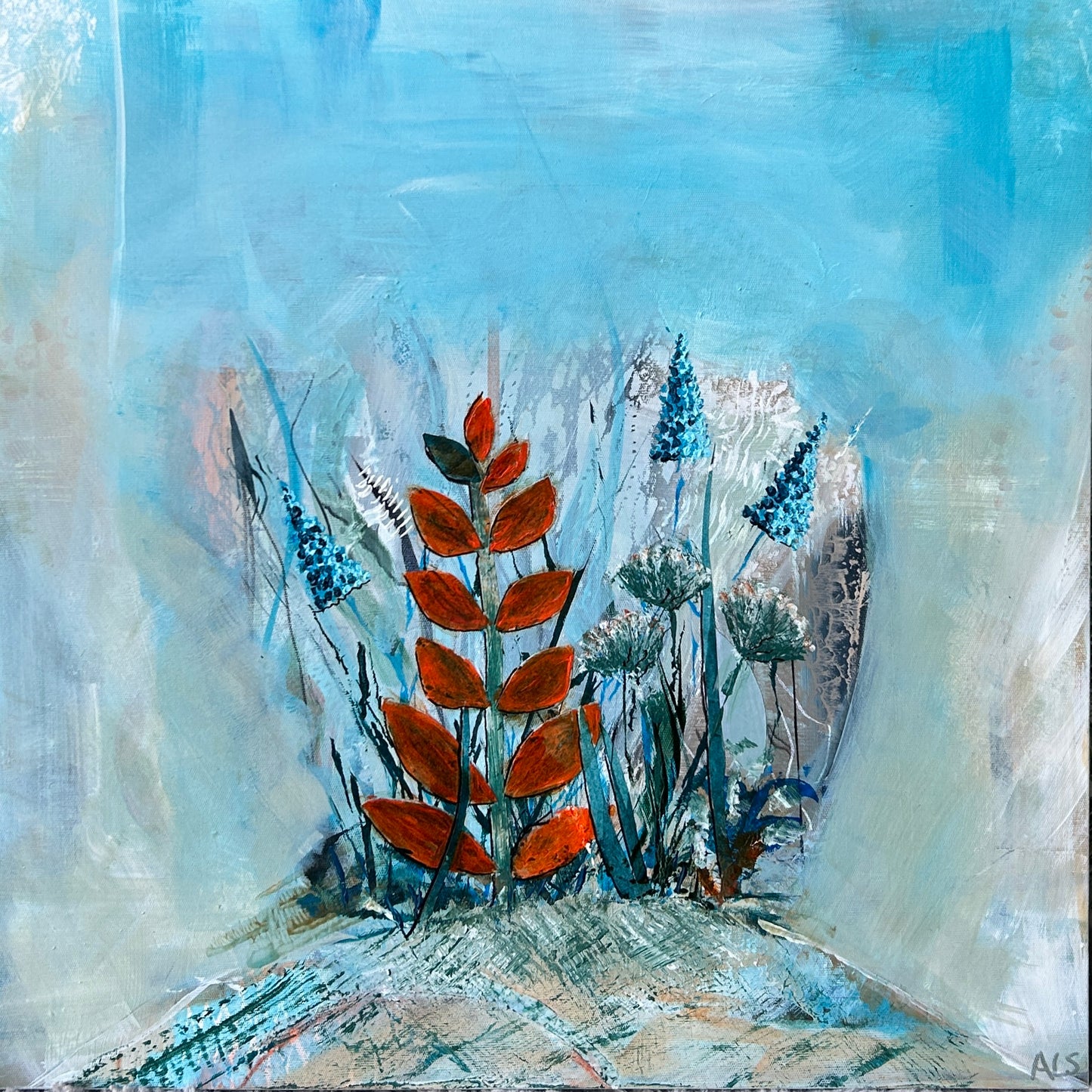 ‘Delphinium Botanical’ Still Life