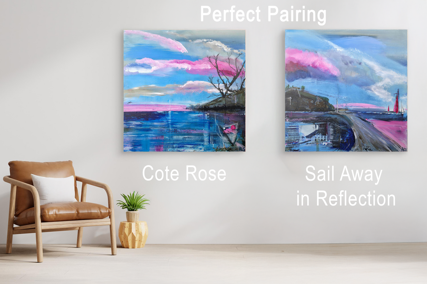 Sail Away in Reflection - Canvas print