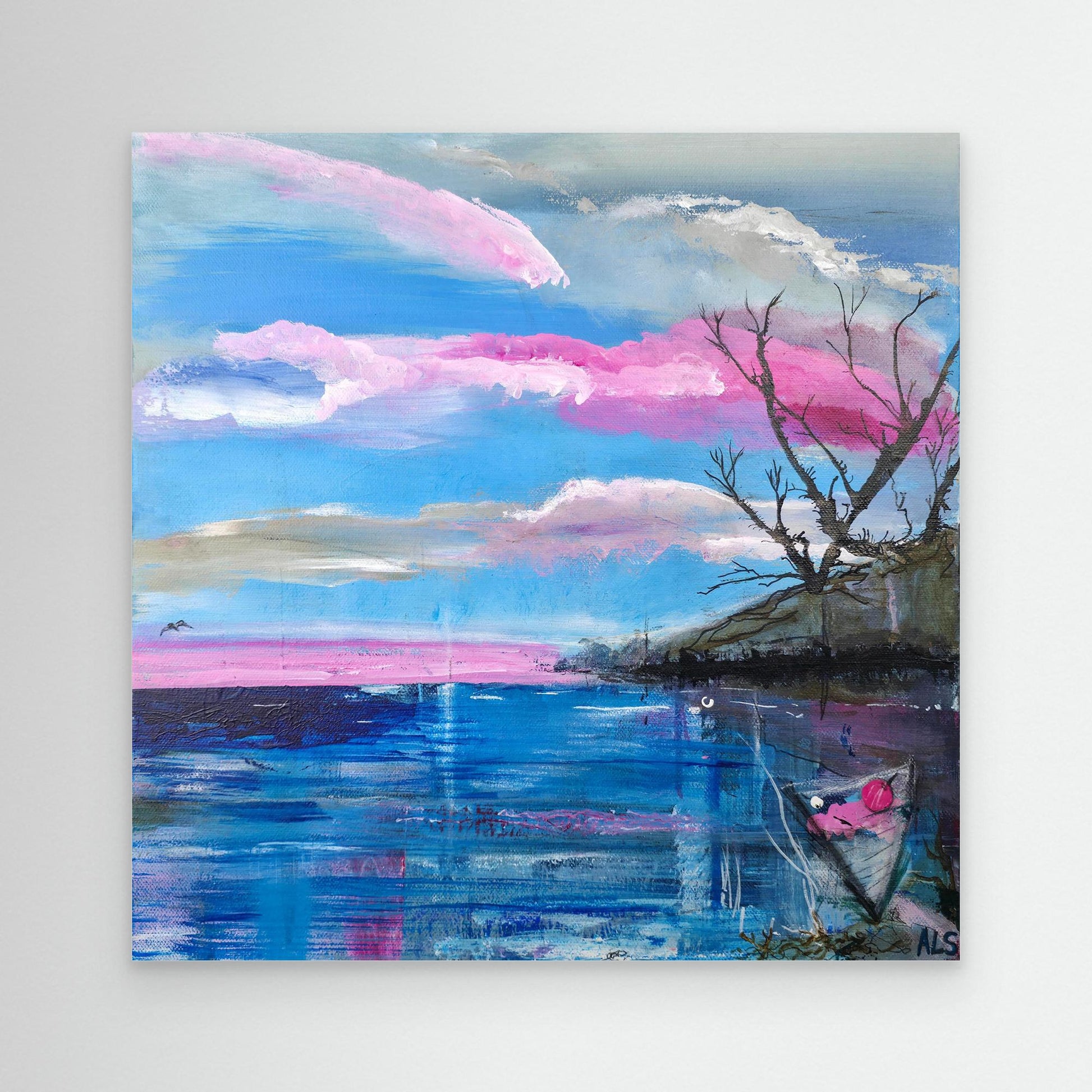 Cote Rose - Canvas print