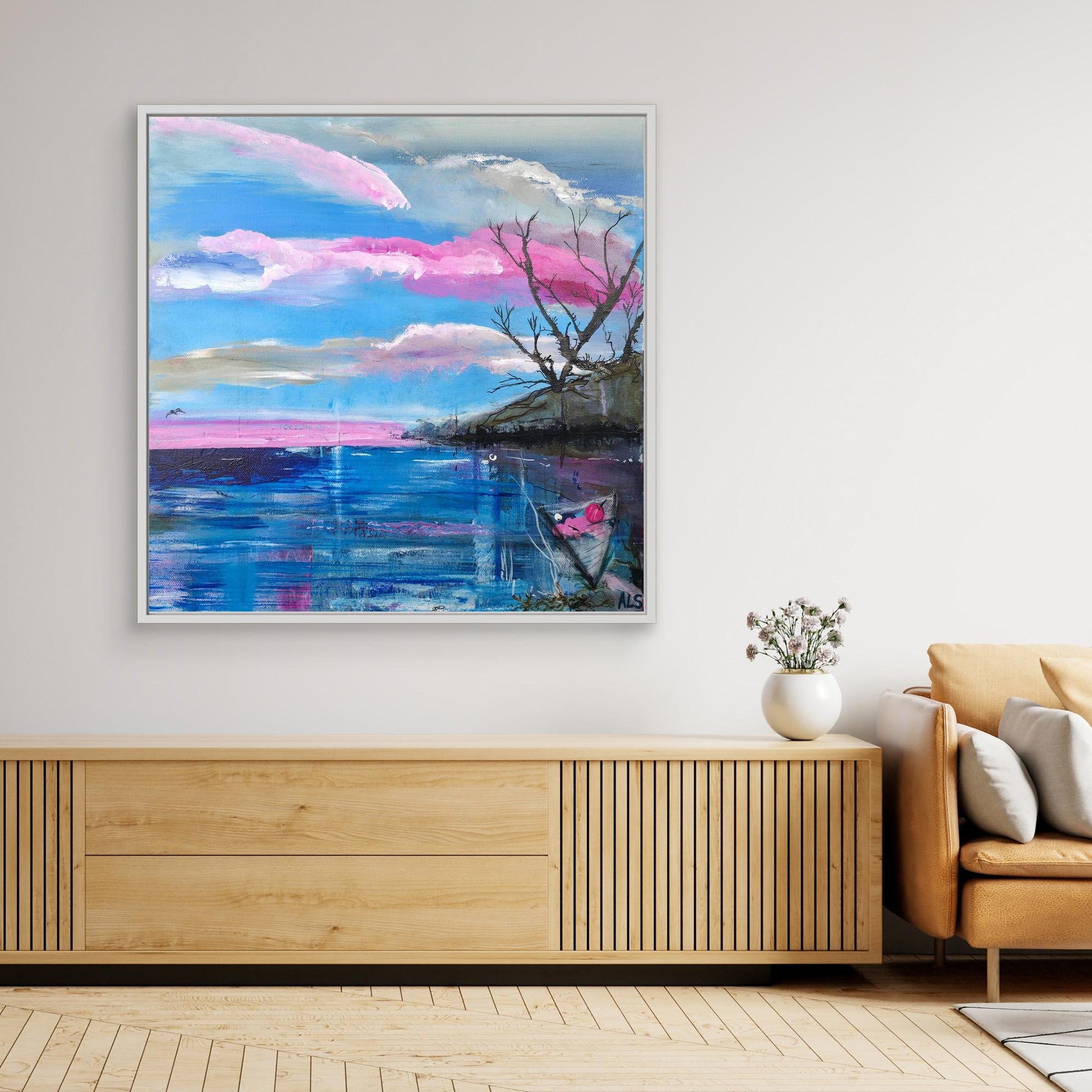 Cote Rose - Canvas print