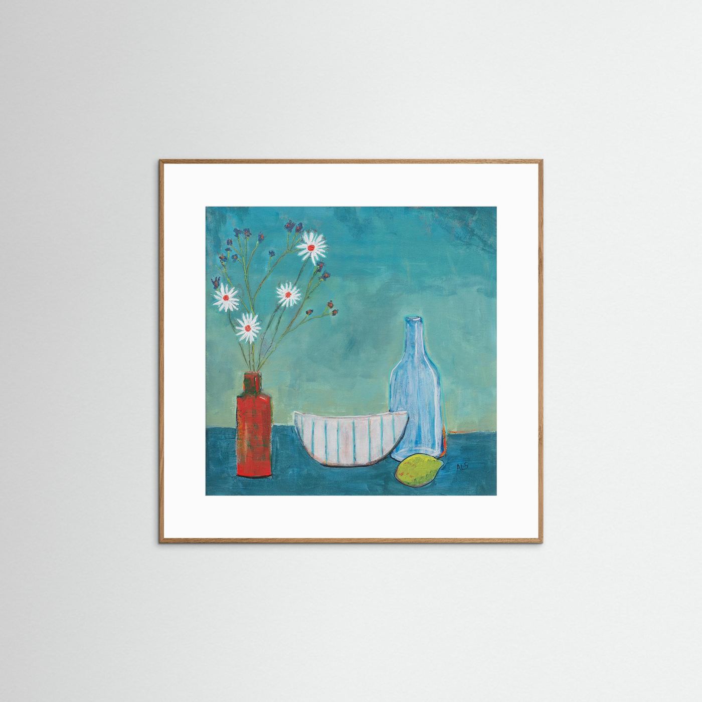 ‘Daisy’s & Violets’ Still Life  - Fine art print