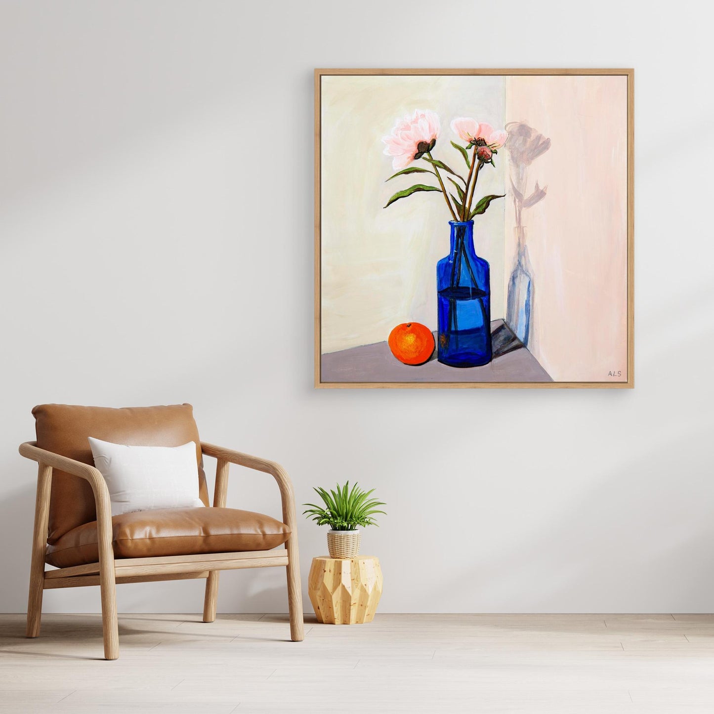 ‘Umbra Play’ Floral Still Life - Canvas Print