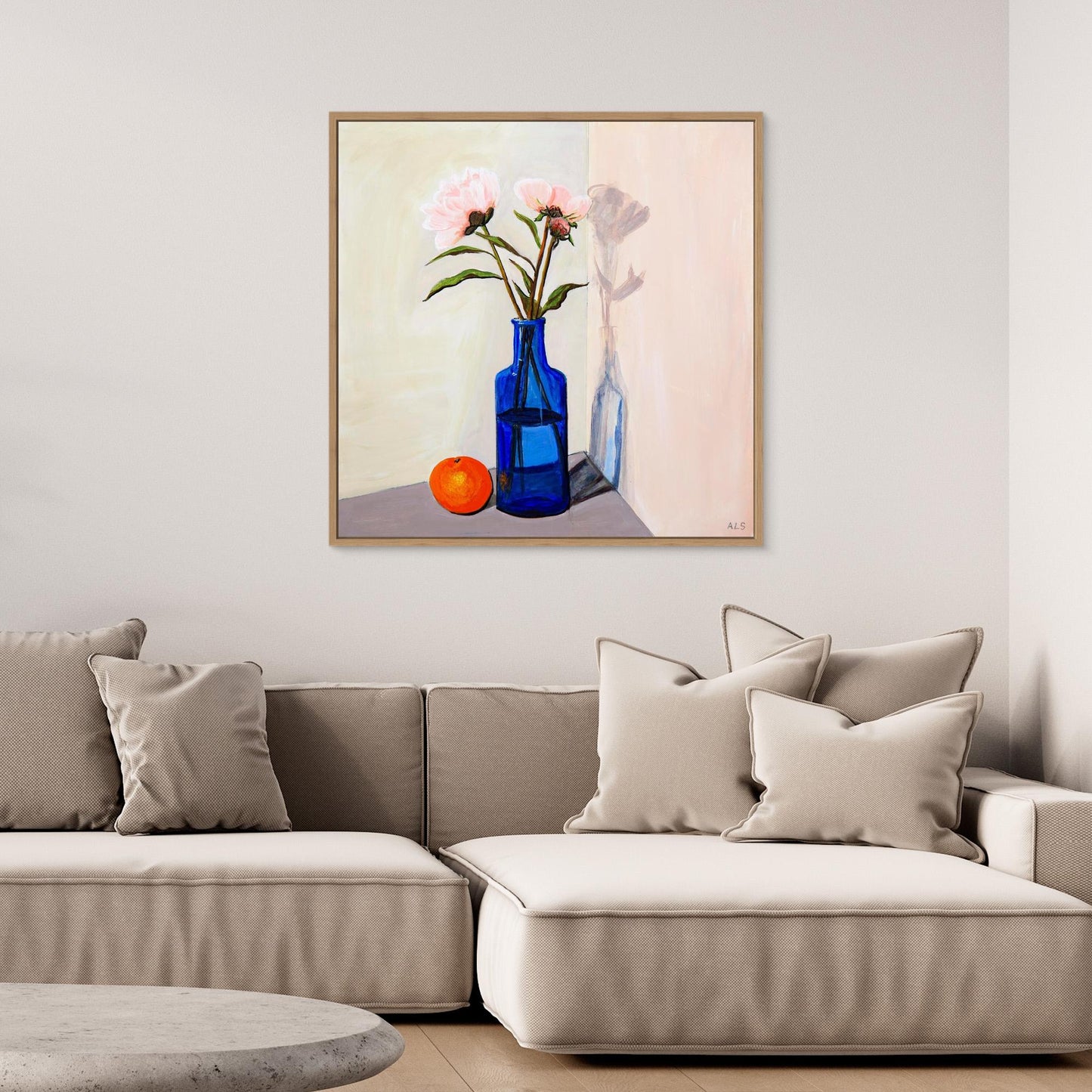 ‘Umbra Play’ Floral Still Life - Canvas Print