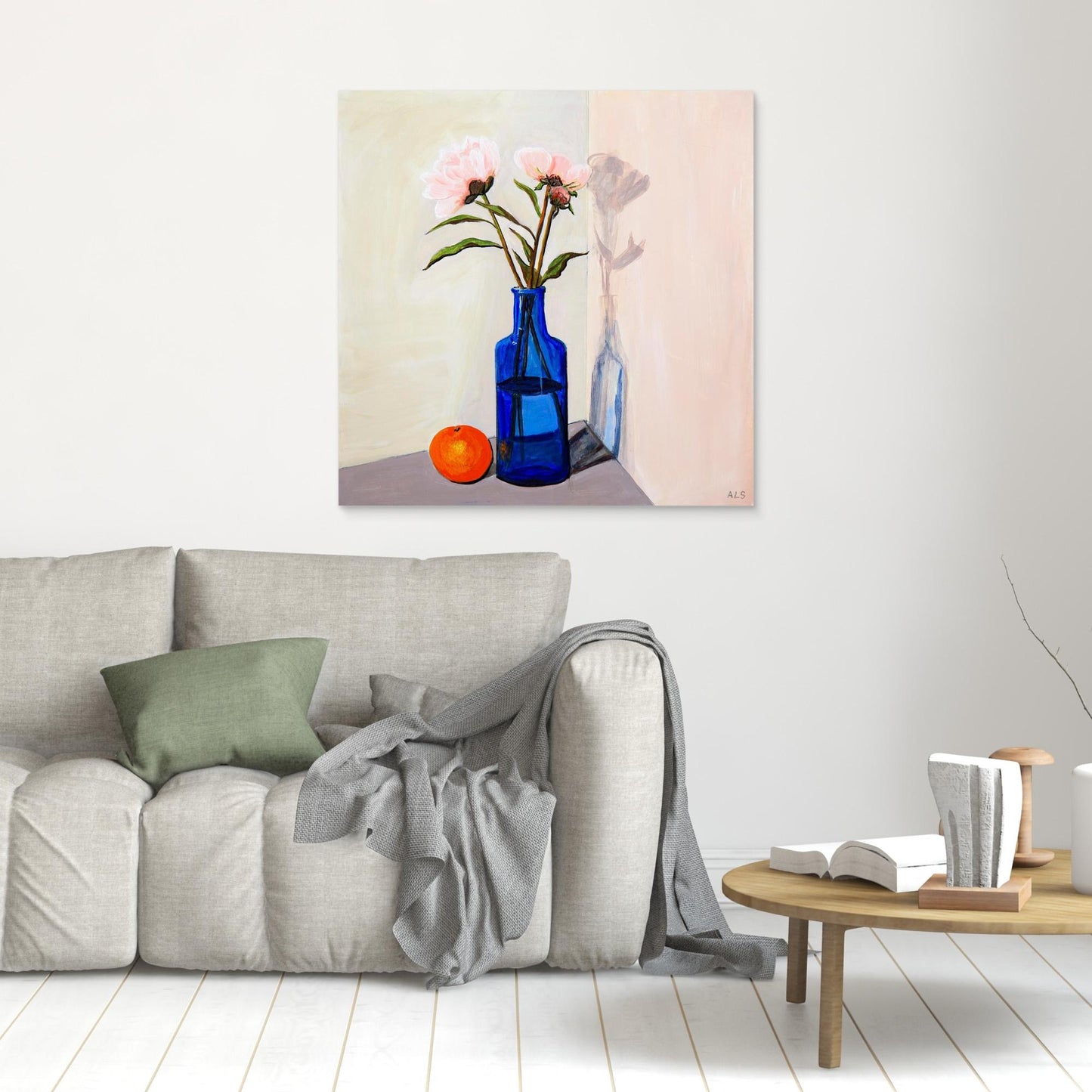 ‘Umbra Play’ Floral Still Life - Canvas Print