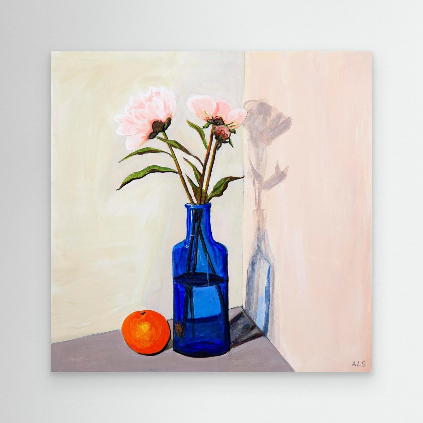 ‘Umbra Play’ Floral Still Life - Canvas Print