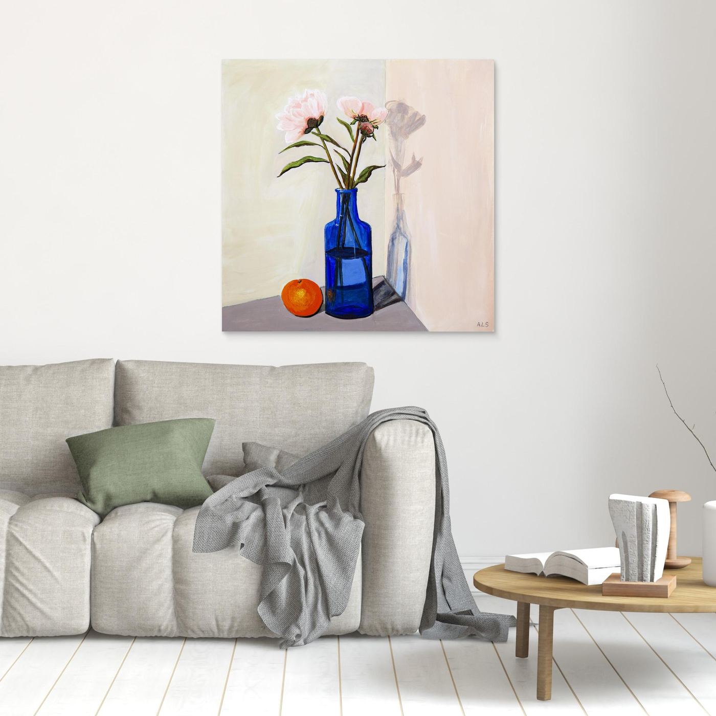 ‘Umbra Play’ Floral Still Life - Canvas Print
