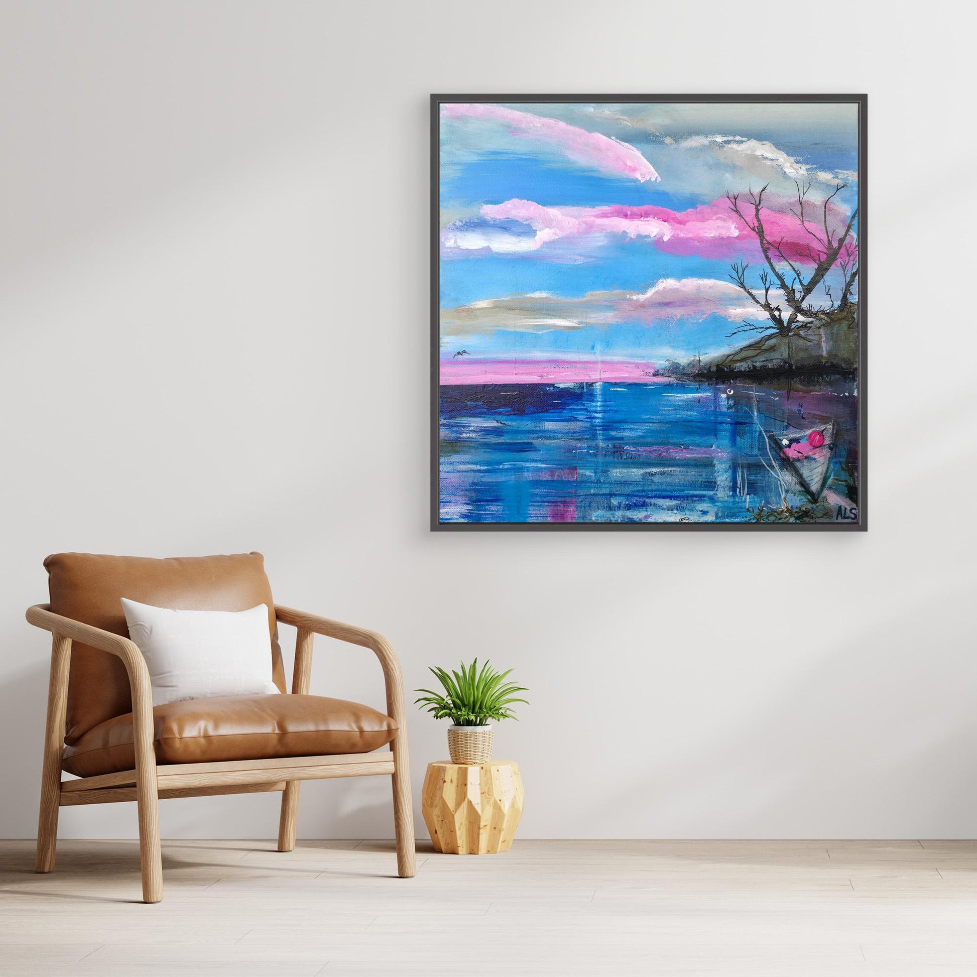 Cote Rose - Canvas print