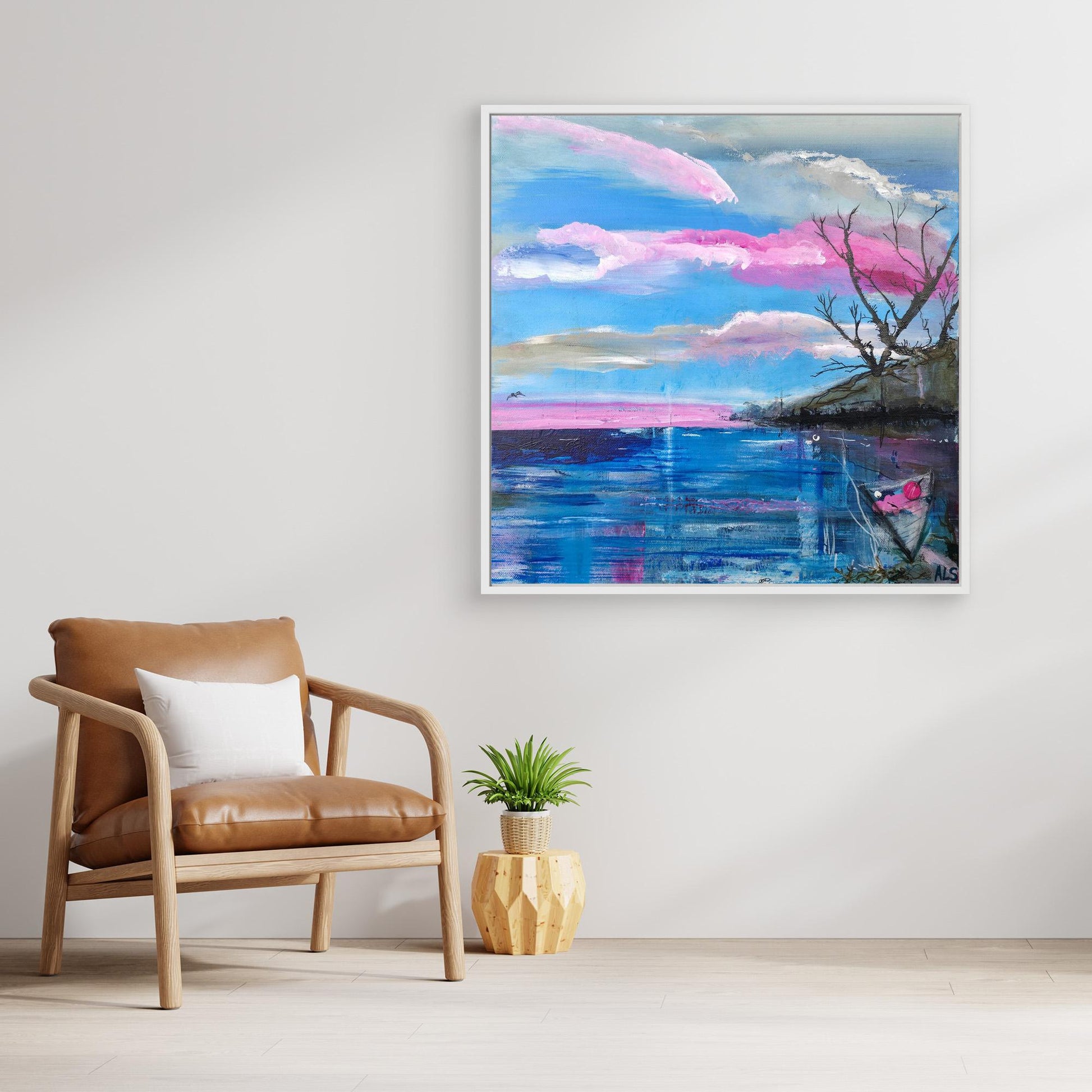 Cote Rose - Canvas print