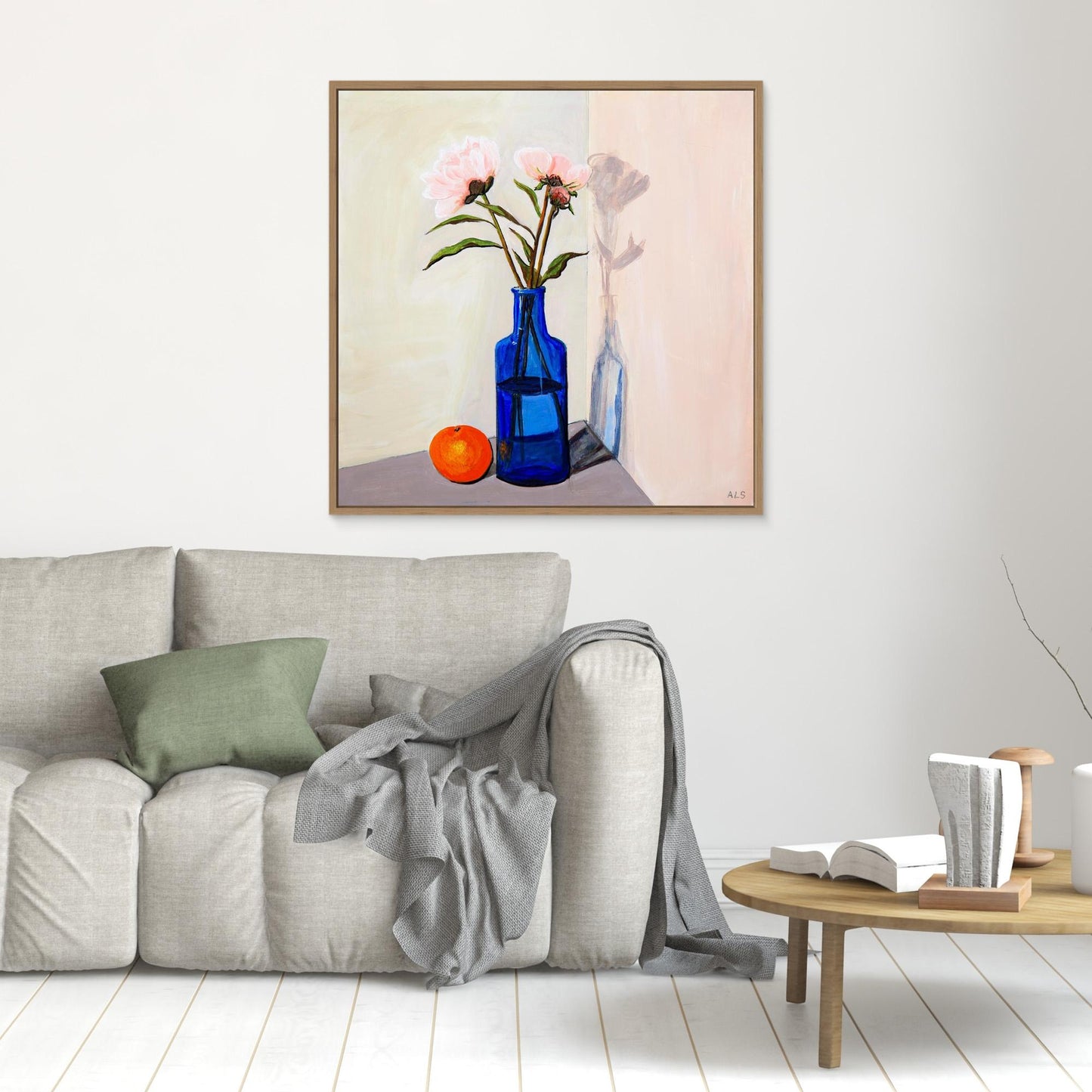 ‘Umbra Play’ Floral Still Life - Canvas Print