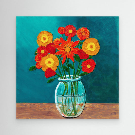 ‘Blooming Lovely’ Still Life - Canvas print