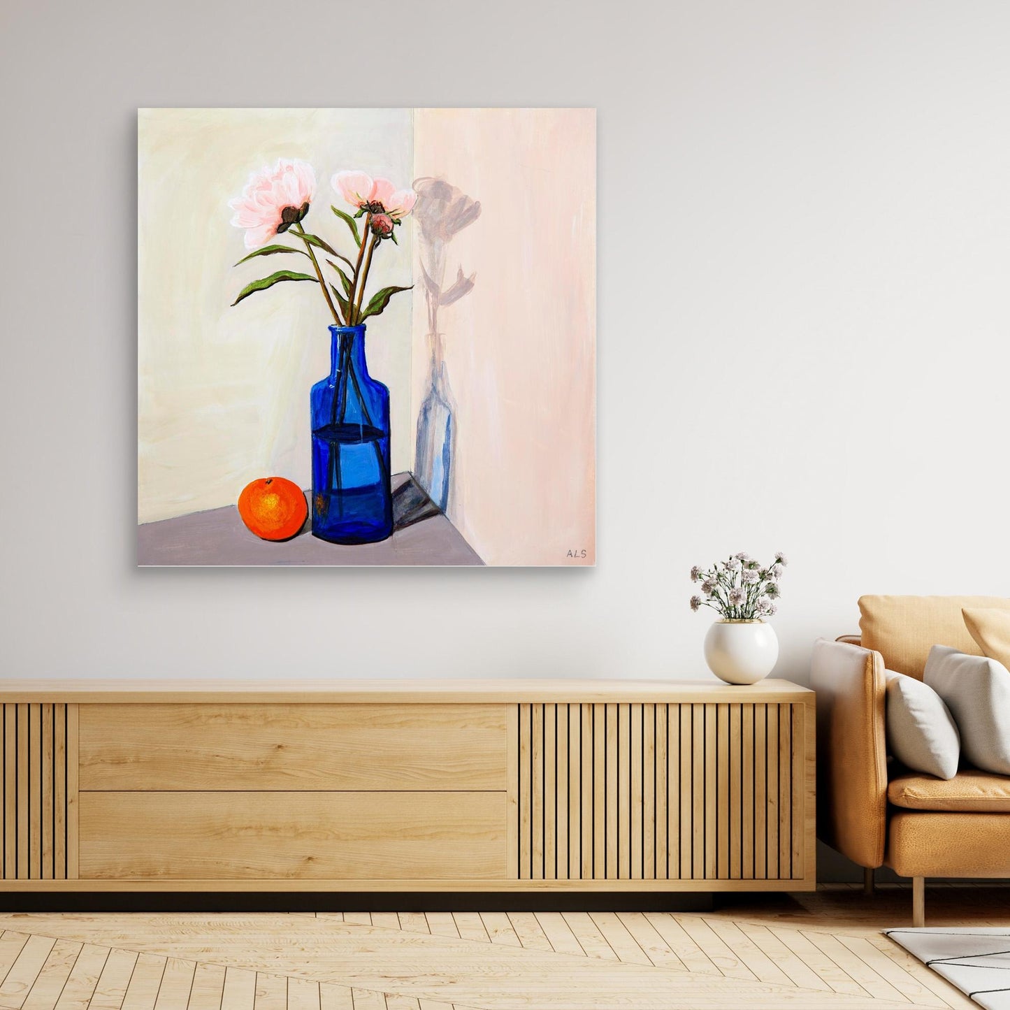 ‘Umbra Play’ Floral Still Life - Canvas Print