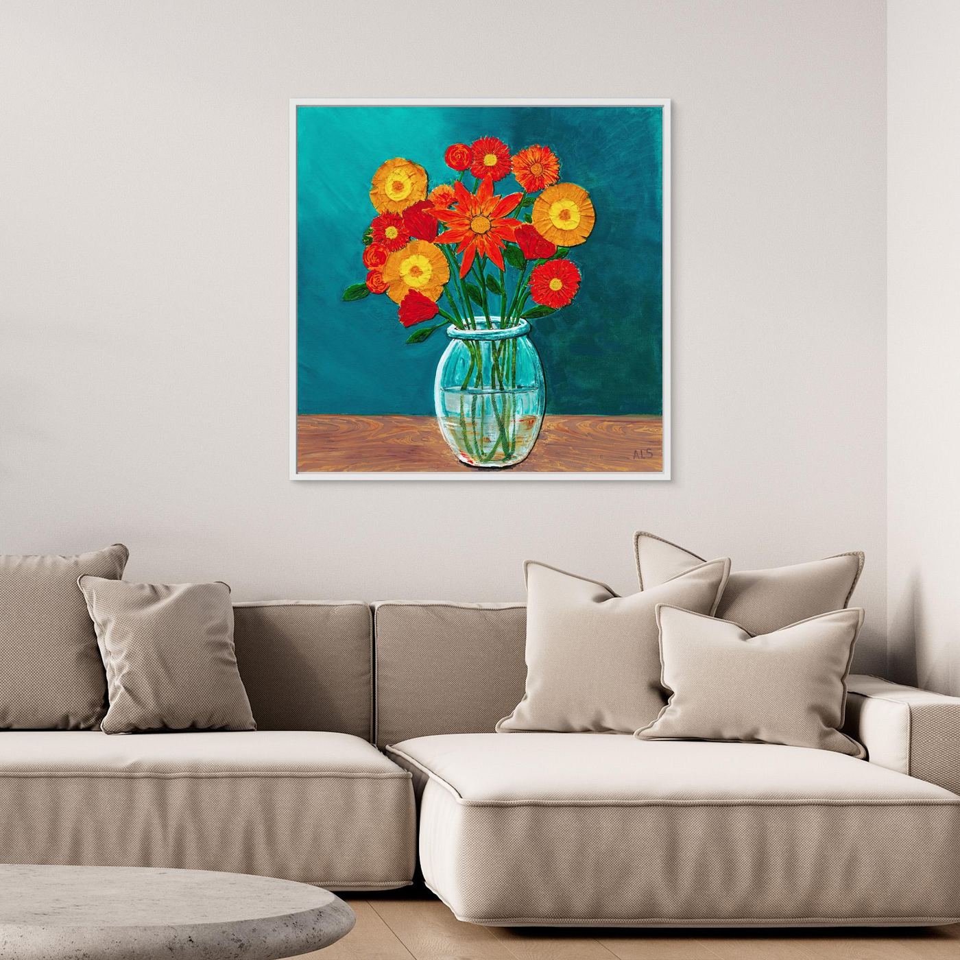‘Blooming Lovely’ Still Life - Canvas print
