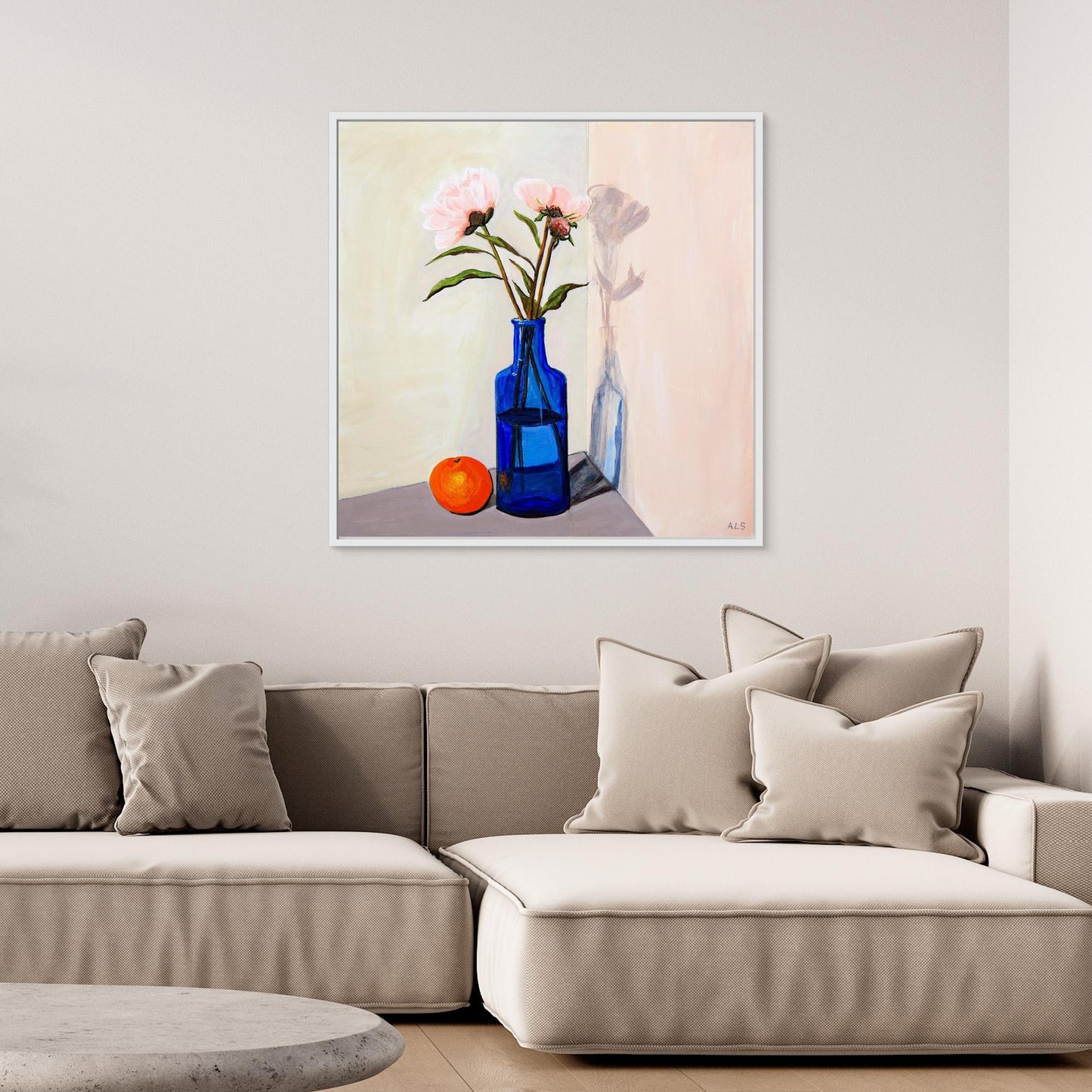 ‘Umbra Play’ Floral Still Life - Canvas Print