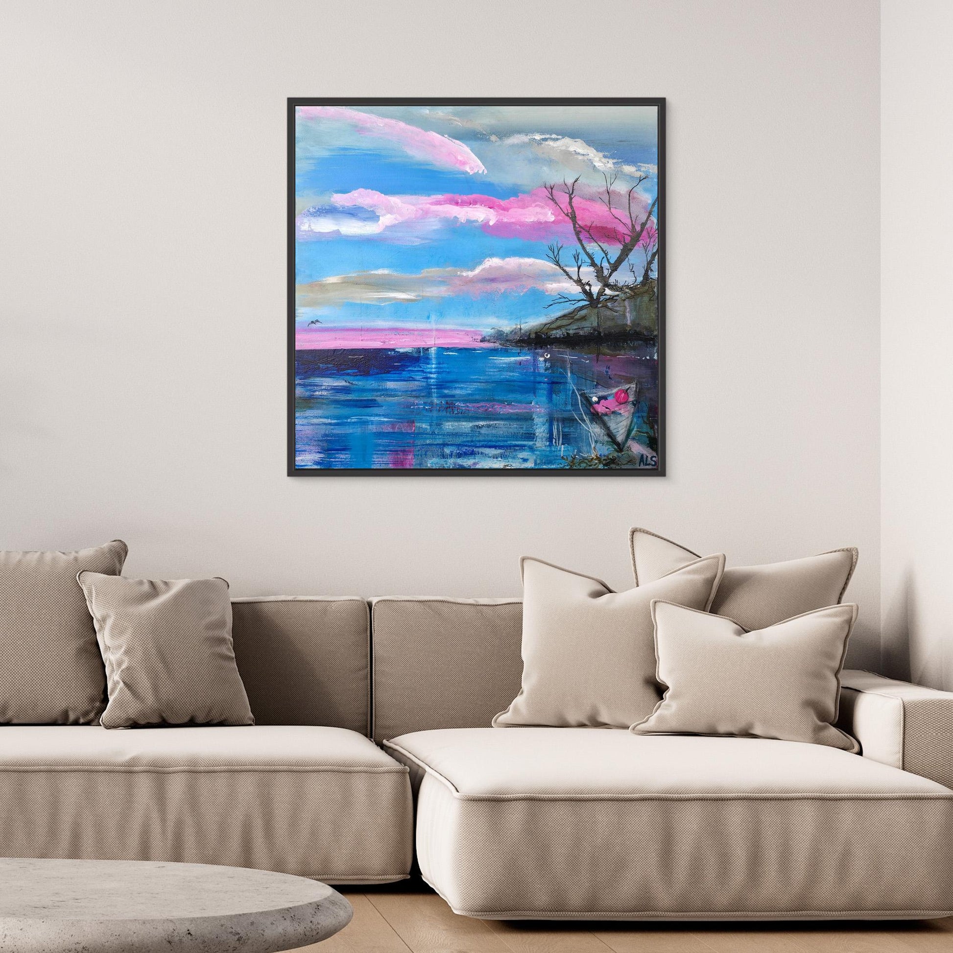 Cote Rose - Canvas print