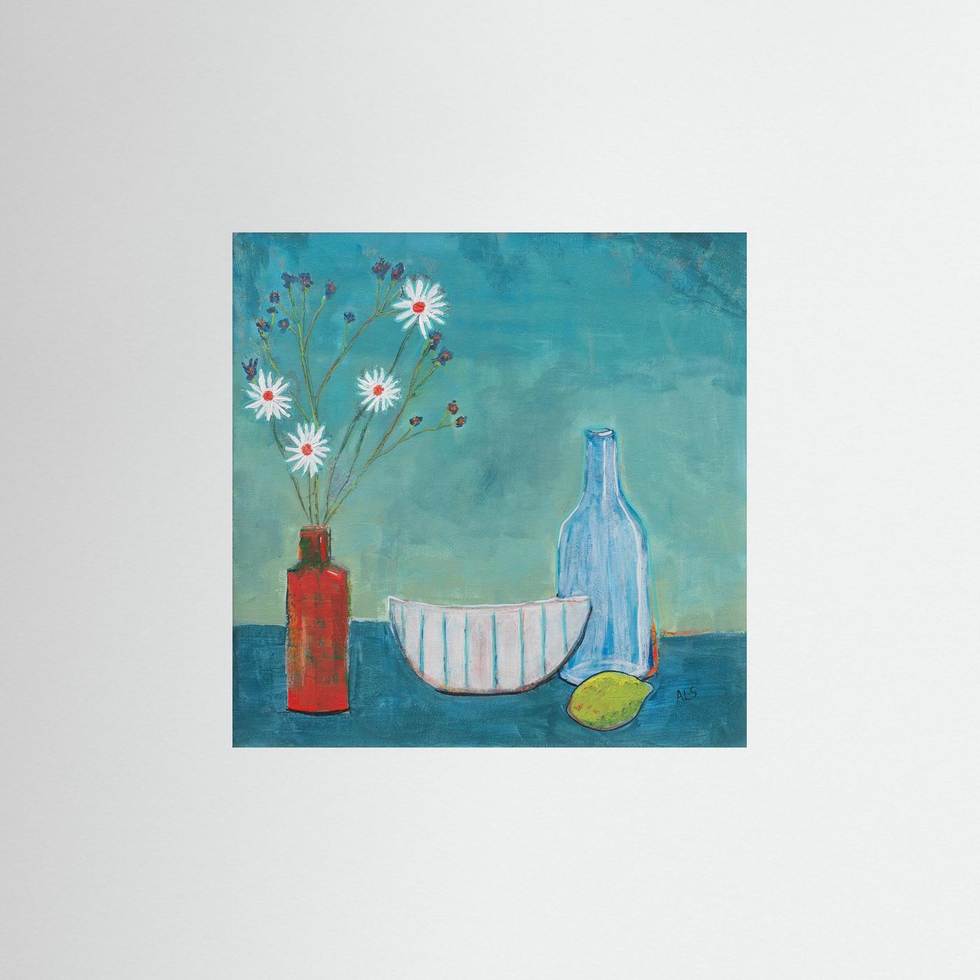 ‘Daisy’s & Violets’ Still Life  - Fine art print