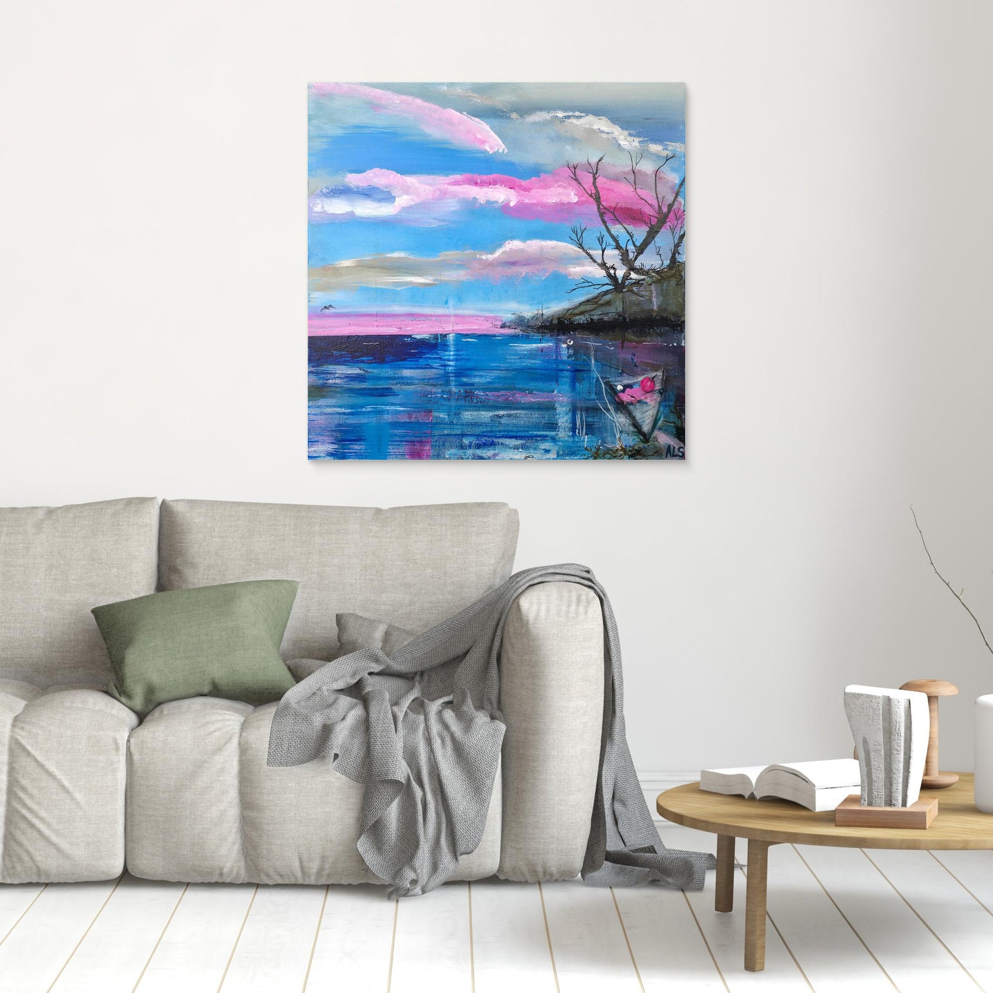 Cote Rose - Canvas print