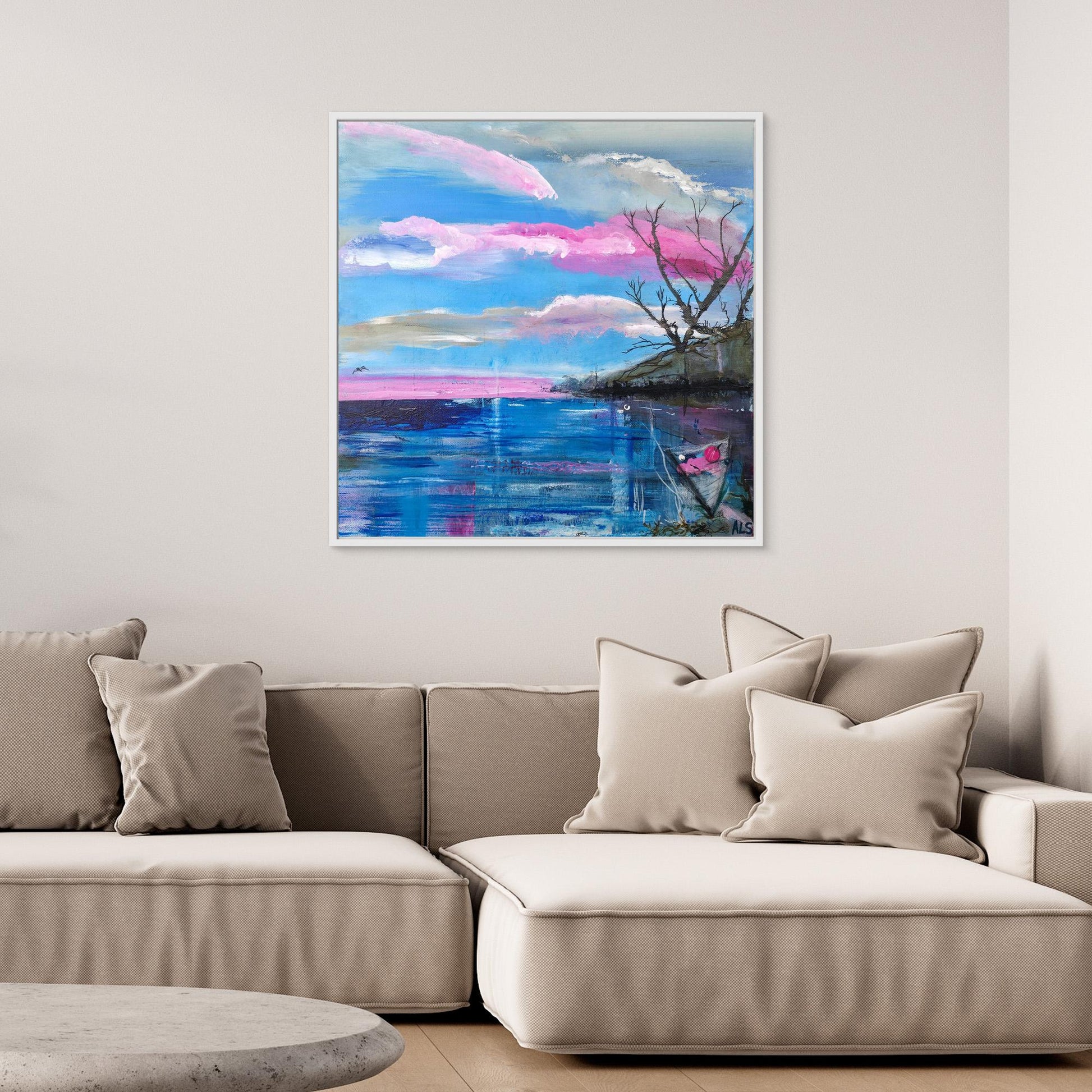 Cote Rose - Canvas print