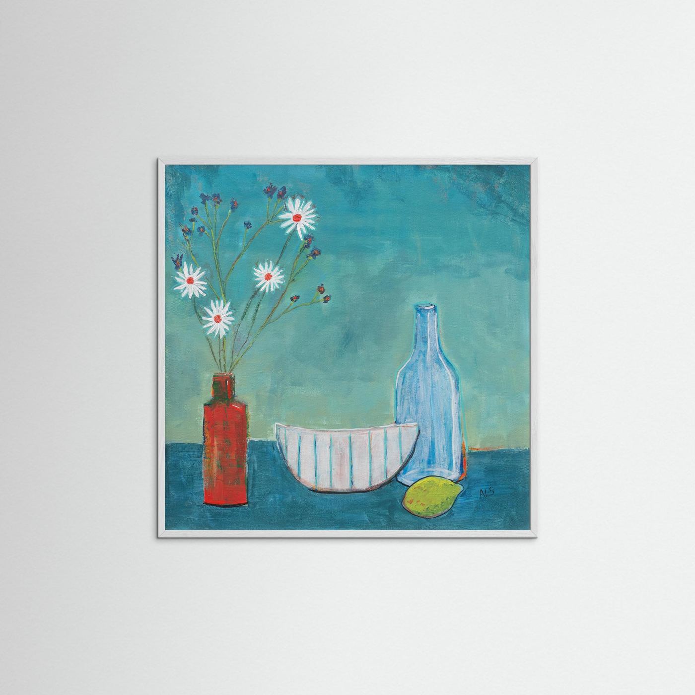 ‘Daisy’s & Violets’ Still Life  - Fine art print