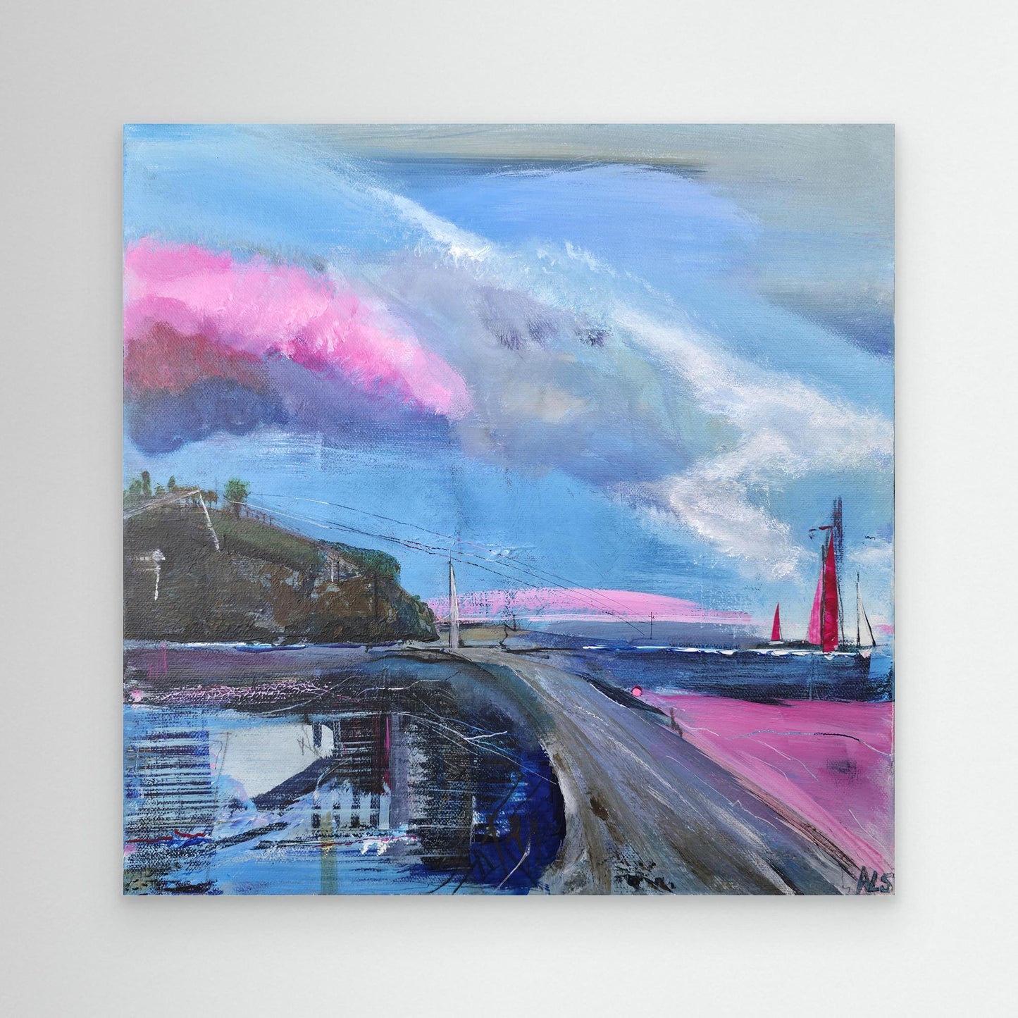 Sail Away in Reflection - Canvas print