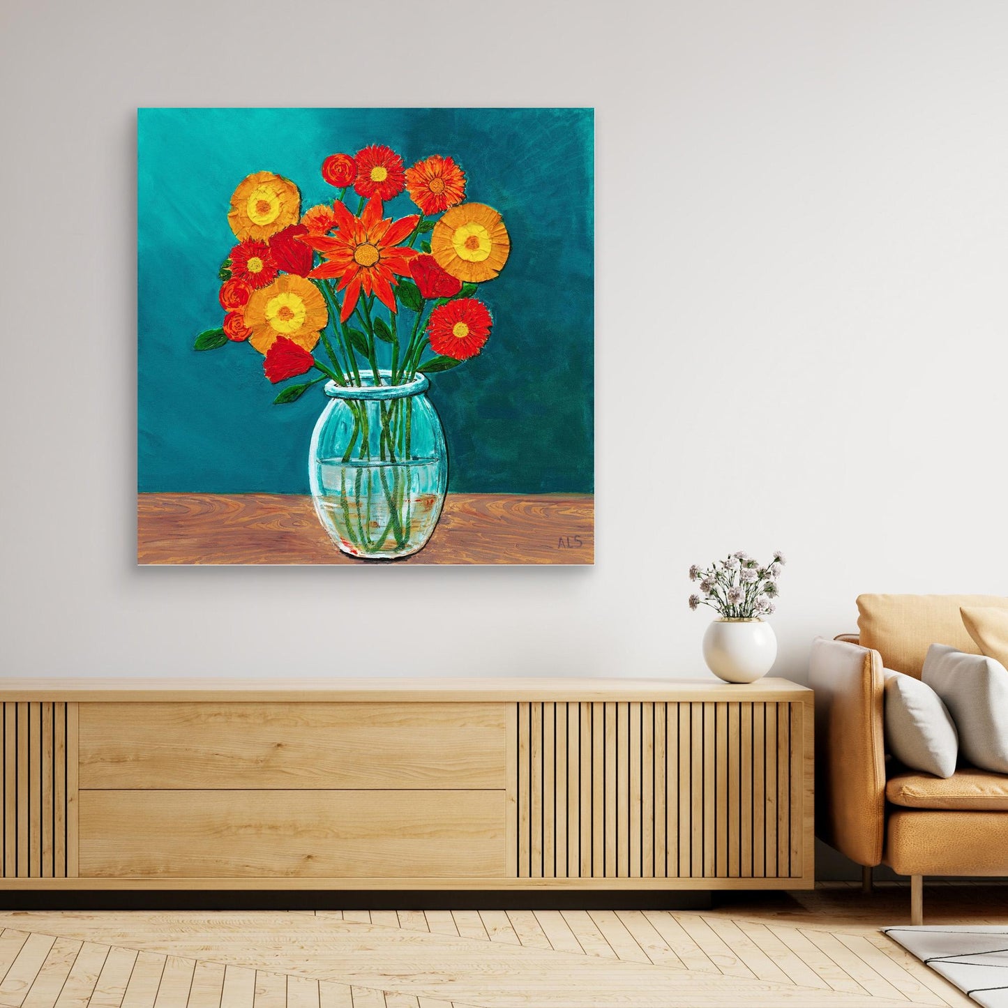 ‘Blooming Lovely’ Still Life - Canvas print