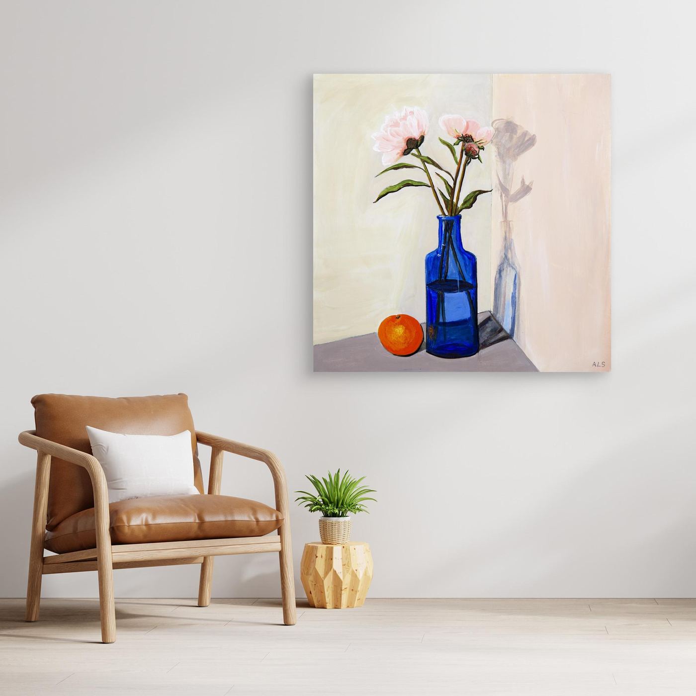 ‘Umbra Play’ Floral Still Life - Canvas Print
