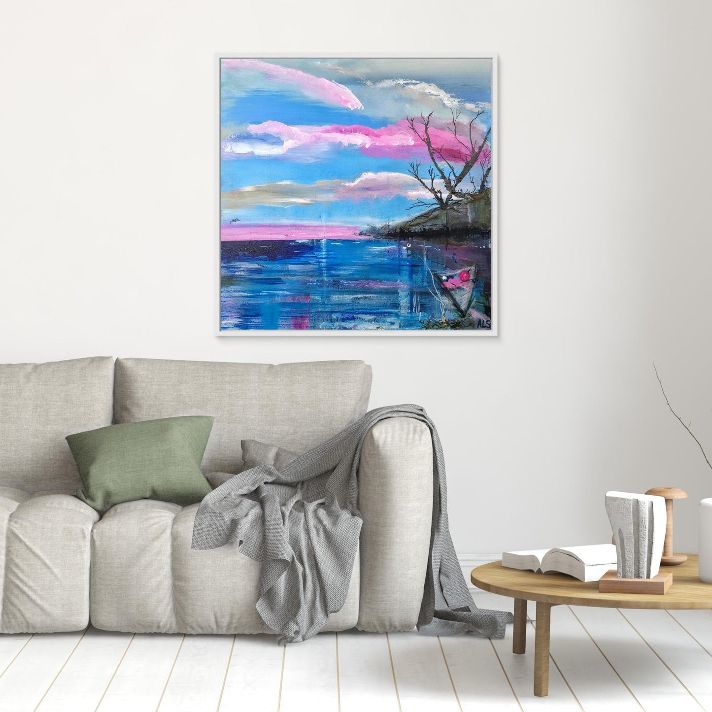 Cote Rose - Canvas print